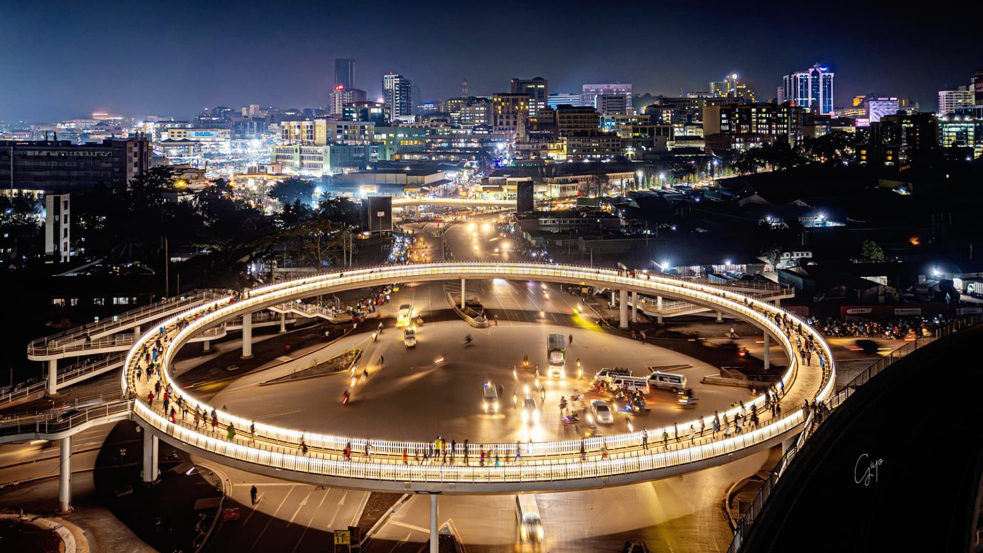 Kampala Uganda city view